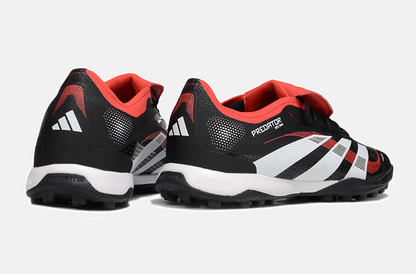 Chuteira Society Adidas Predator Elite Fold-Over Tongue TF - Preta, Branca e Vermelha - imagem 7