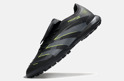Chuteira Society Adidas Predator Elite Fold-Over Tongue TF - Preta, Cinza e Verde - imagem 5