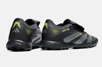 Chuteira Society Adidas Predator Elite Fold-Over Tongue TF - Preta, Cinza e Verde - imagem 7