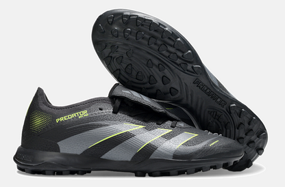 Chuteira Society Adidas Predator Elite Fold-Over Tongue TF - Preta, Cinza e Verde - imagem 8