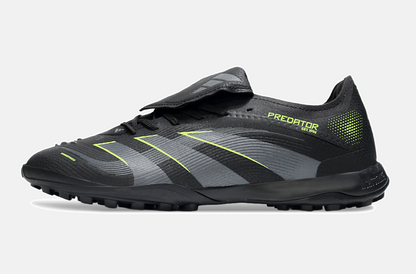 Chuteira Society Adidas Predator Elite Fold-Over Tongue TF - Preta, Cinza e Verde - imagem 4