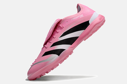 Chuteira Society Adidas Predator Elite Fold-Over Tongue TF - Rosa, Branca e Preta - imagem 5