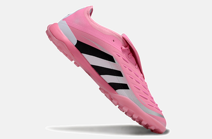 Chuteira Society Adidas Predator Elite Fold-Over Tongue TF - Rosa, Branca e Preta - imagem 6