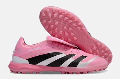 Chuteira Society Adidas Predator Elite Fold-Over Tongue TF - Rosa, Branca e Preta - imagem 8