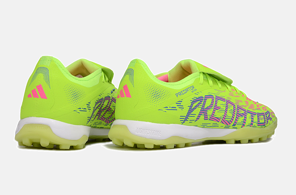 Chuteira Society Adidas Predator Elite Fold-Over Tongue TF - Verde, Rosa e Roxa - imagem 7