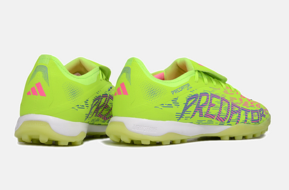 Chuteira Society Adidas Predator Elite Fold-Over Tongue TF - Verde, Rosa e Roxa - imagem 7