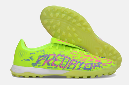 Chuteira Society Adidas Predator Elite Fold-Over Tongue TF - Verde, Rosa e Roxa - imagem 8