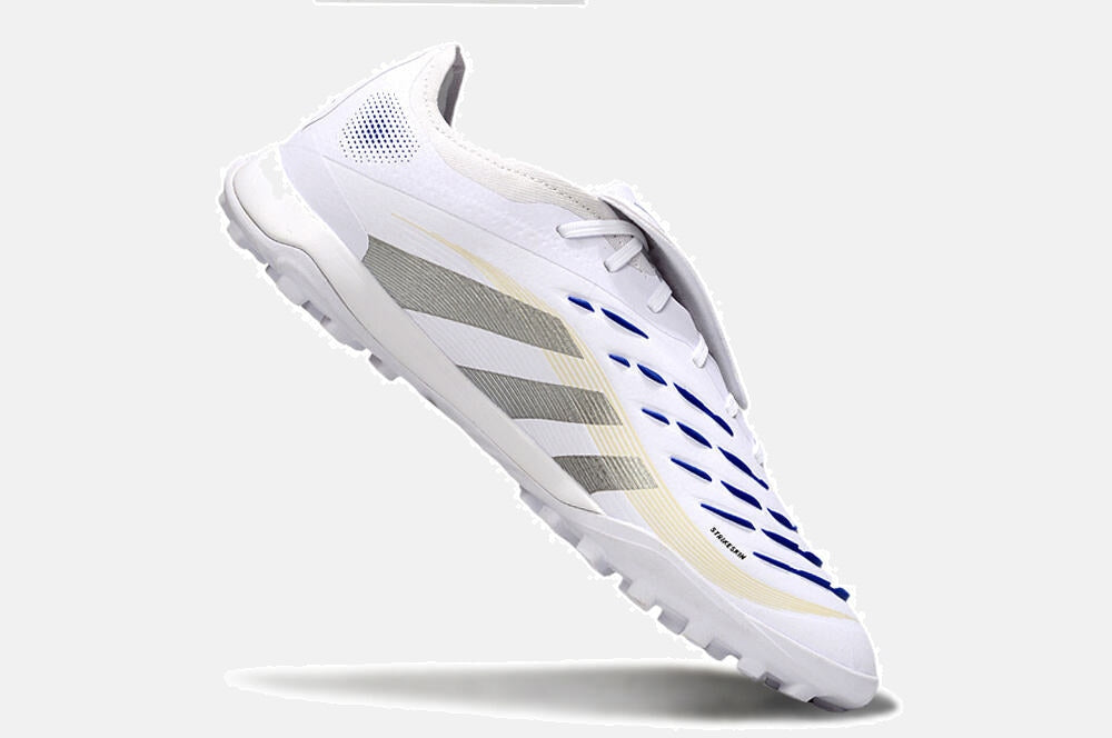 Chuteira Society Adidas Predator Elite Fold-Over Tongue TF - Branca e Prata - imagem 6