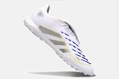 Chuteira Society Adidas Predator Elite Fold-Over Tongue TF - Branca e Prata - imagem 6
