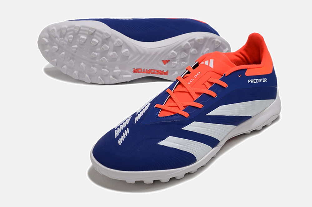Chuteira Society Adidas Predator Elite 24 TF - Azul e Branca - imagem 4