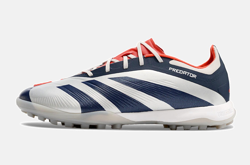 Chuteira Society Adidas Predator Elite 24 TF - Branca e Azul - imagem 7