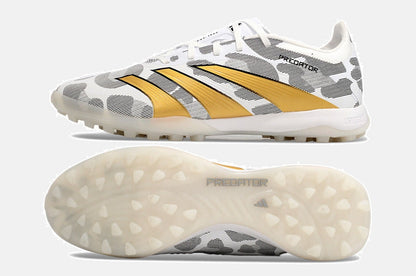 Chuteira Society Adidas Predator Elite 24 TF  - Cinza, Branca e Dourada - imagem 6
