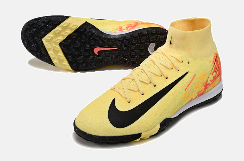 Chuteira Society Nike Air Zoom Mercurial Superfly 10 Elite TF - Amarela - imagem 4