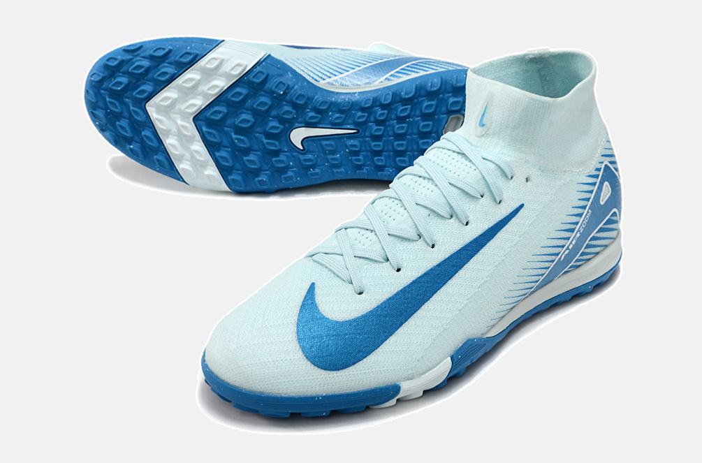 Chuteira Society Nike Air Zoom Mercurial Superfly 10 Elite TF - Azul - imagem 4