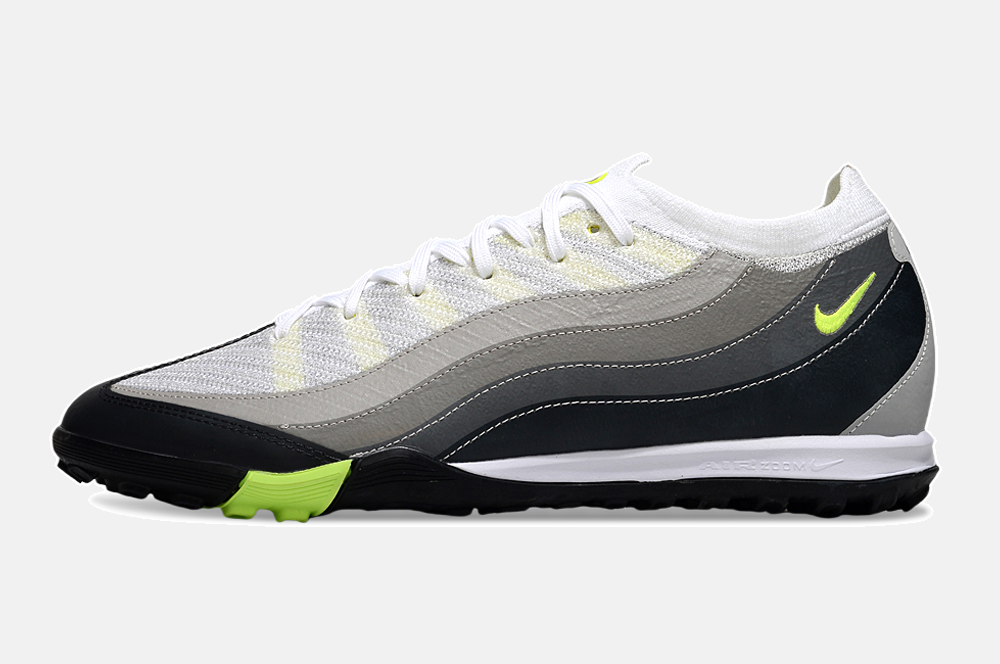 Chuteira Society Nike Air Zoom Mercurial Vapor 16 Elite Air Max 95 TF - Branca e Preta - imagem 7