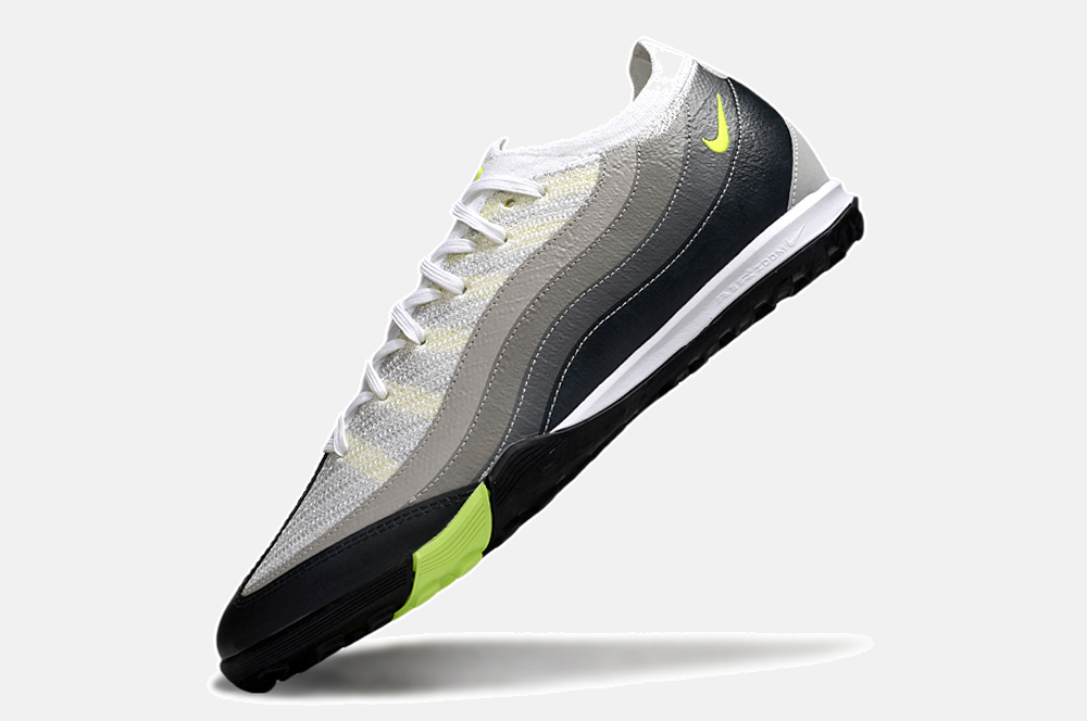 Chuteira Society Nike Air Zoom Mercurial Vapor 16 Elite Air Max 95 TF - Branca e Preta - imagem 6