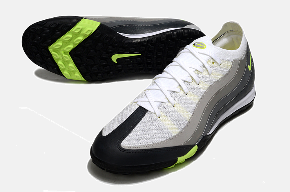 Chuteira Society Nike Air Zoom Mercurial Vapor 16 Elite Air Max 95 TF - Branca e Preta - detalhe