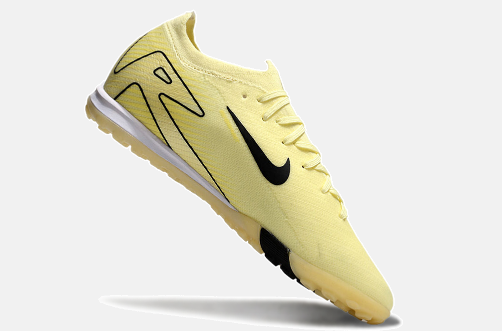Chuteira Society Nike Air Zoom Mercurial Vapor 16 Elite TF - Amarela e Preta - imagem 6