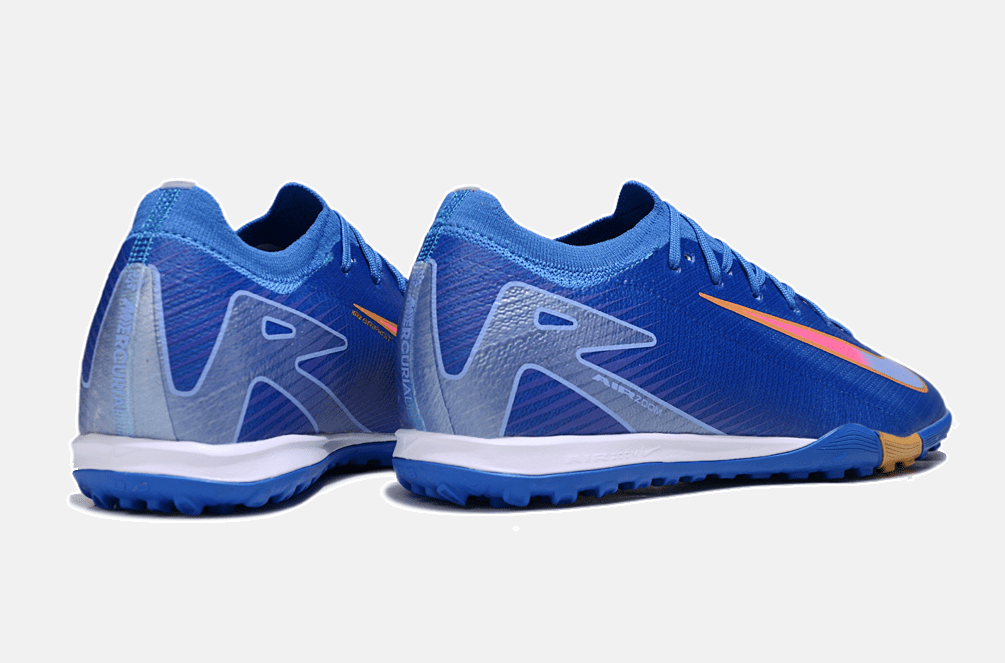 Chuteira Society Nike Air Zoom Mercurial Vapor 16 Elite TF - Azul e Amarela - Tevo Sports SPORT*