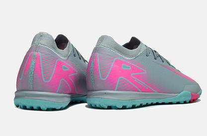 Chuteira Society Nike Air Zoom Mercurial Vapor 16 Elite TF - Azul e Rosa - imagem 7