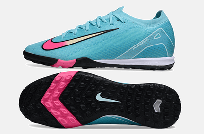 Chuteira Society Nike Air Zoom Mercurial Vapor 16 Elite TF - Azul, Preta e Rosa - Tevo Sports SPORT*