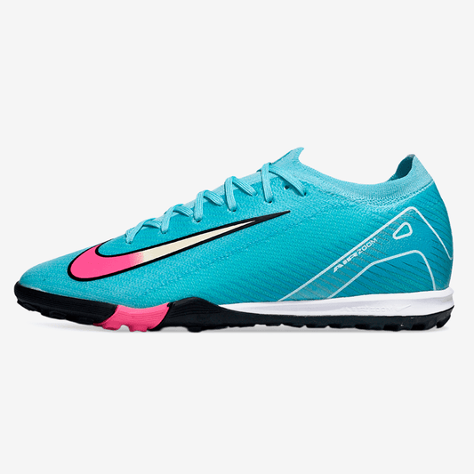 Chuteira Society Nike Air Zoom Mercurial Vapor 16 Elite TF - Azul, Preta e Rosa - Tevo Sports SPORT*