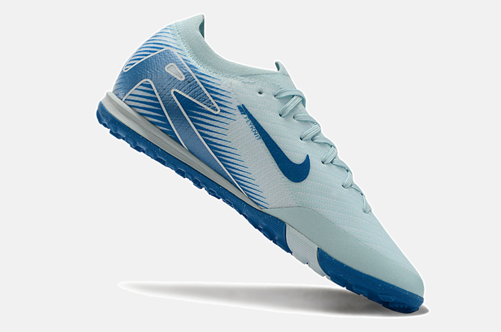 Chuteira Society Nike Air Zoom Mercurial Vapor 16 Elite TF - Azul - vista traseira