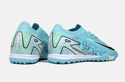 Chuteira Society Nike Air Zoom Mercurial Vapor 16 Elite TF - Branca e Azul - Tevo Sports SPORT*