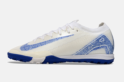 Chuteira Society Nike Air Zoom Mercurial Vapor 16 Elite TF - Branca e Azul - imagem 6