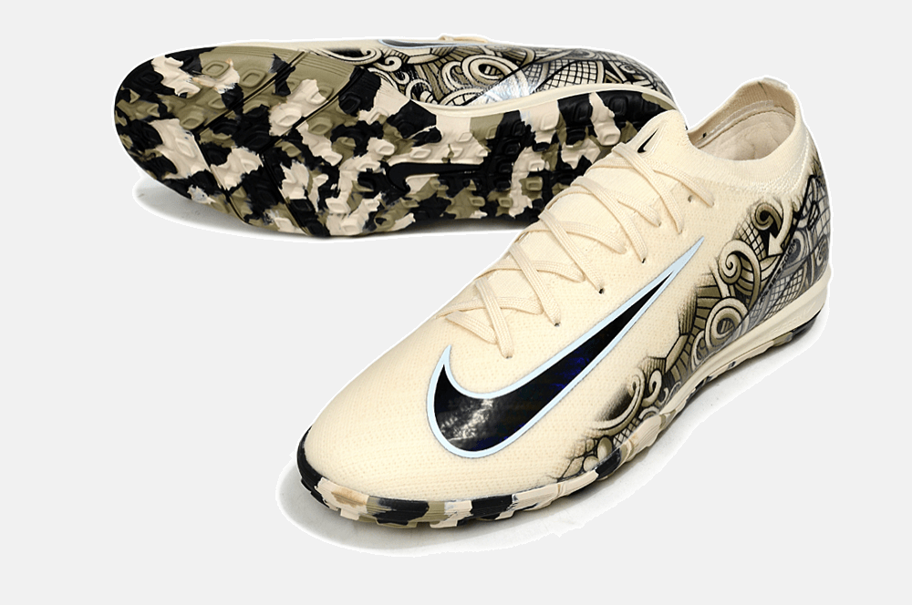 Chuteira Society Nike Air Zoom Mercurial Vapor 16 Elite TF - Branca e Preta - Tevo Sports SPORT*
