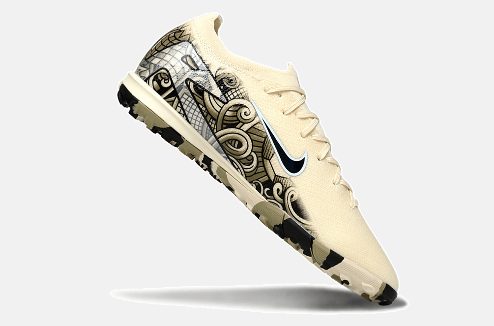 Chuteira Society Nike Air Zoom Mercurial Vapor 16 Elite TF - Branca e Preta - Tevo Sports SPORT*