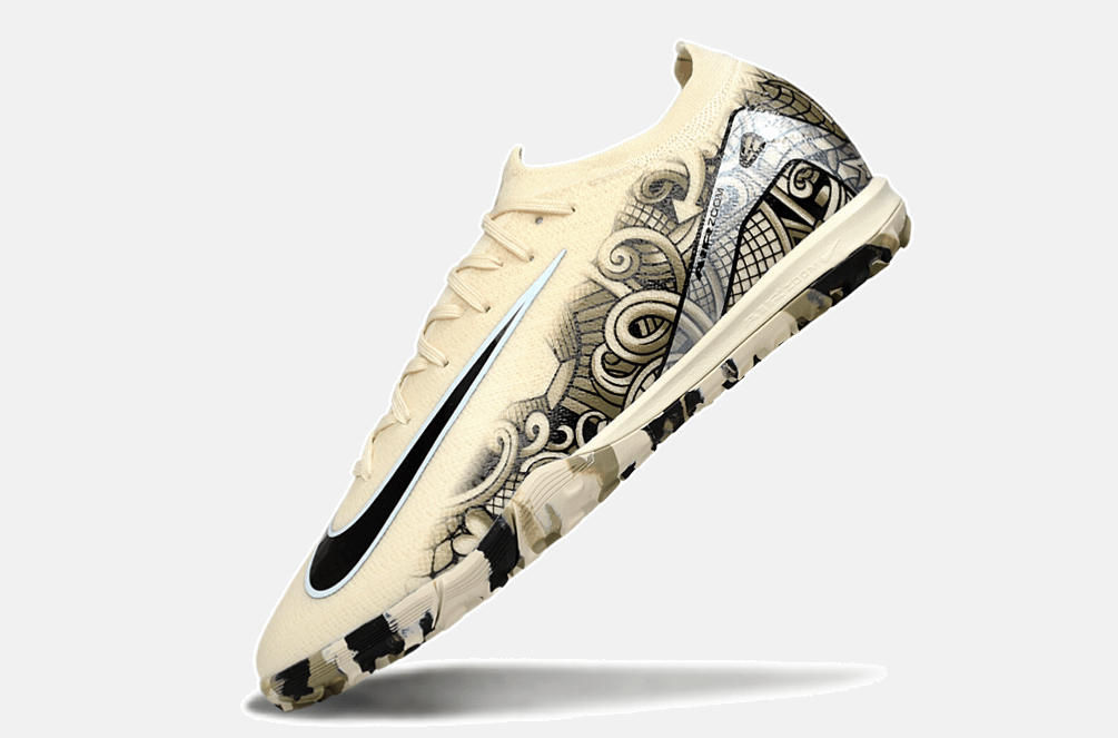 Chuteira Society Nike Air Zoom Mercurial Vapor 16 Elite TF - Branca e Preta - Tevo Sports SPORT*