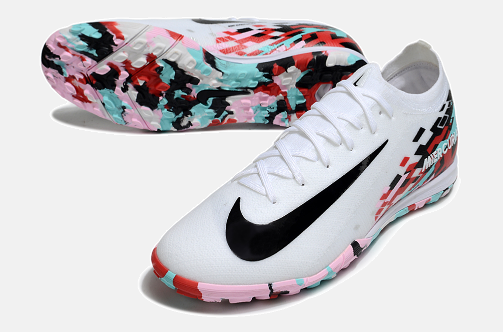 Chuteira Society Nike Air Zoom Mercurial Vapor 16 Elite TF - Branca, Vermelha e Preta - detalhe