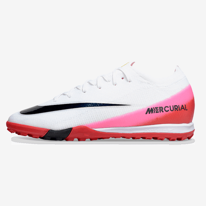 Chuteira Society Nike Air Zoom Mercurial Vapor 16 Elite TF - Branca, Vermelha e Rosa - Fear Nothing Pack - Tevo Sports SPORT*