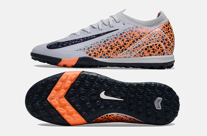 Chuteira Society Nike Air Zoom Mercurial Vapor 16 Elite TF - Cinza e Laranja - imagem 6