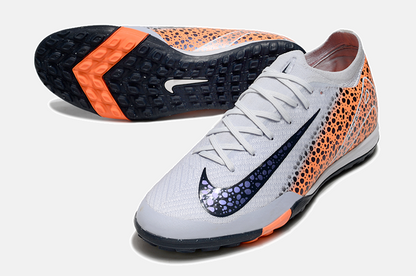 Chuteira Society Nike Air Zoom Mercurial Vapor 16 Elite TF - Cinza e Laranja - imagem 4