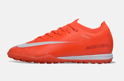 Chuteira Society Nike Air Zoom Mercurial Vapor 16 Elite TF - Laranja e Branca - imagem 4
