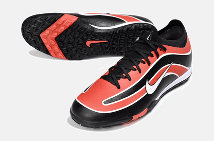 Chuteira Society Nike Air Zoom Mercurial Vapor 16 Elite TF - Laranja, Preta e Branca - Tevo Sports SPORT*