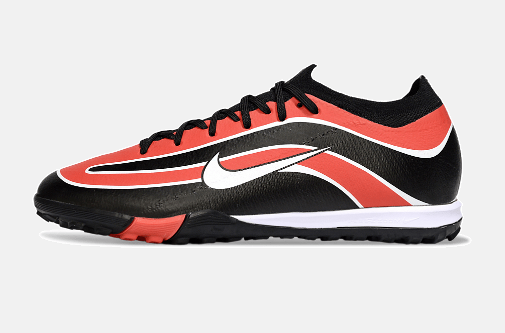 Chuteira Society Nike Air Zoom Mercurial Vapor 16 Elite TF - Laranja, Preta e Branca - Tevo Sports SPORT*