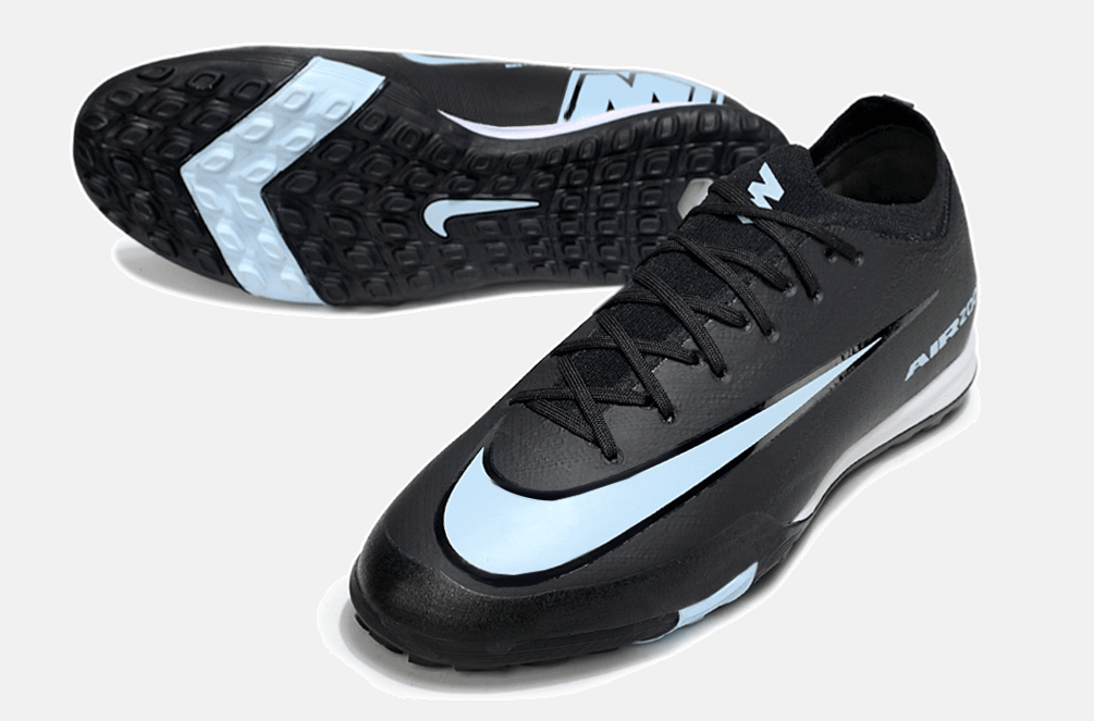 Chuteira Society Nike Air Zoom Mercurial Vapor 16 Elite TF - Preta e Azul - Shadow Pack - Tevo Sports SPORT*