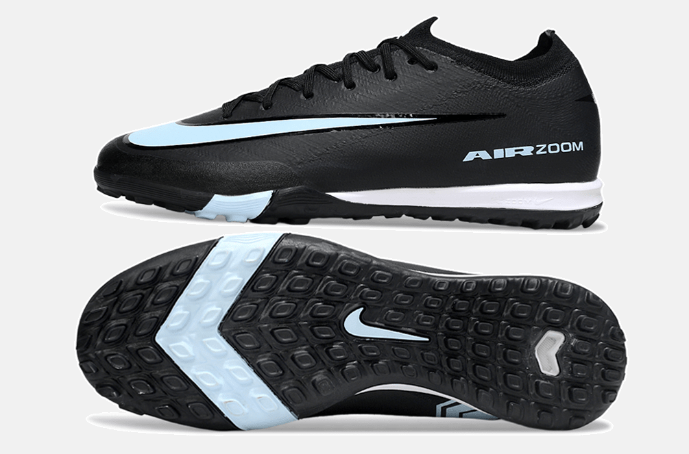 Chuteira Society Nike Air Zoom Mercurial Vapor 16 Elite TF - Preta e Azul - Shadow Pack - Tevo Sports SPORT*