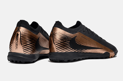 Chuteira Society Nike Air Zoom Mercurial Vapor 16 Elite TF - Preta e Bronze - Tevo Sports SPORT*