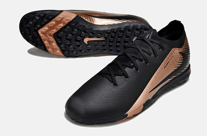Chuteira Society Nike Air Zoom Mercurial Vapor 16 Elite TF - Preta e Bronze - Tevo Sports SPORT*