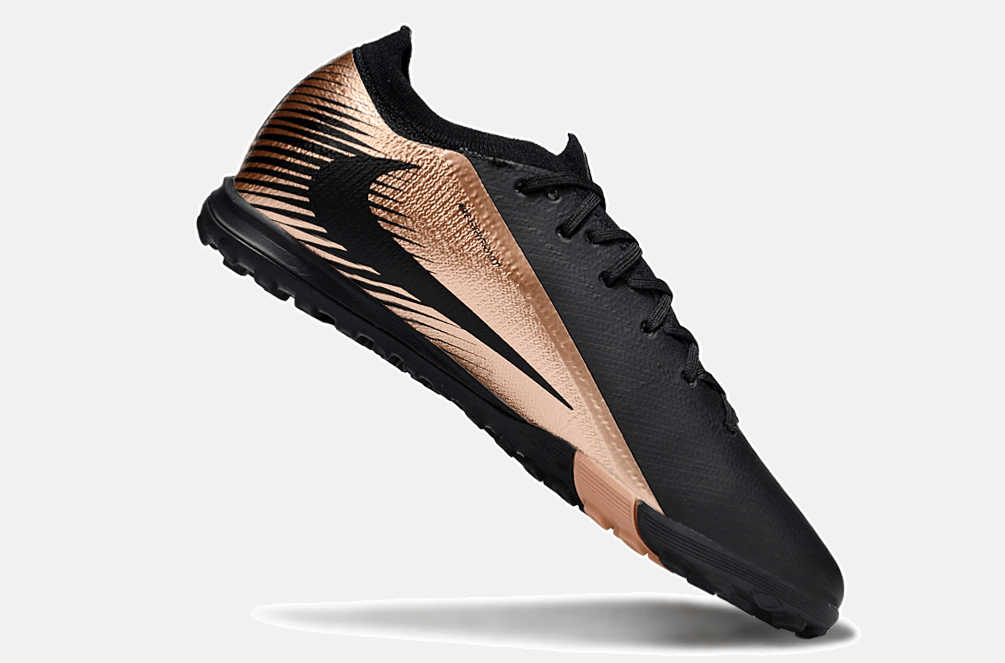 Chuteira Society Nike Air Zoom Mercurial Vapor 16 Elite TF - Preta e Bronze - Tevo Sports SPORT*