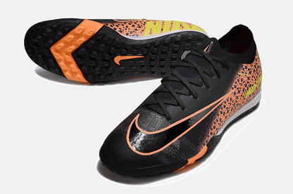 Chuteira Society Nike Air Zoom Mercurial Vapor 16 Elite TF - Preta e Laranja - Tevo Sports SPORT*