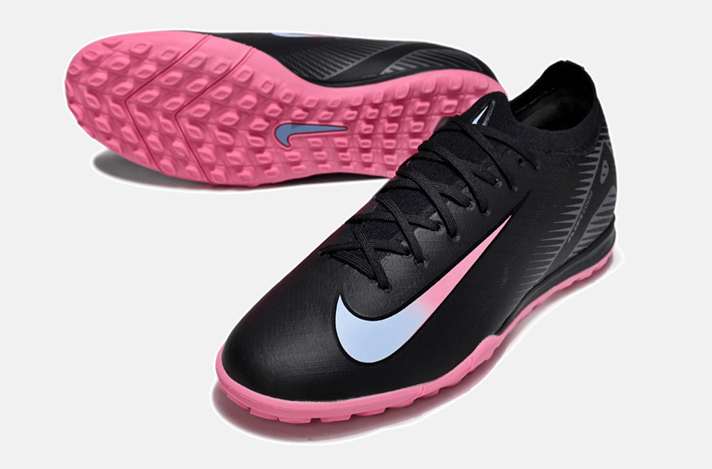 Chuteira Society Nike Air Zoom Mercurial Vapor 16 Elite TF - Preta e Rosa - Tevo Sports SPORT*