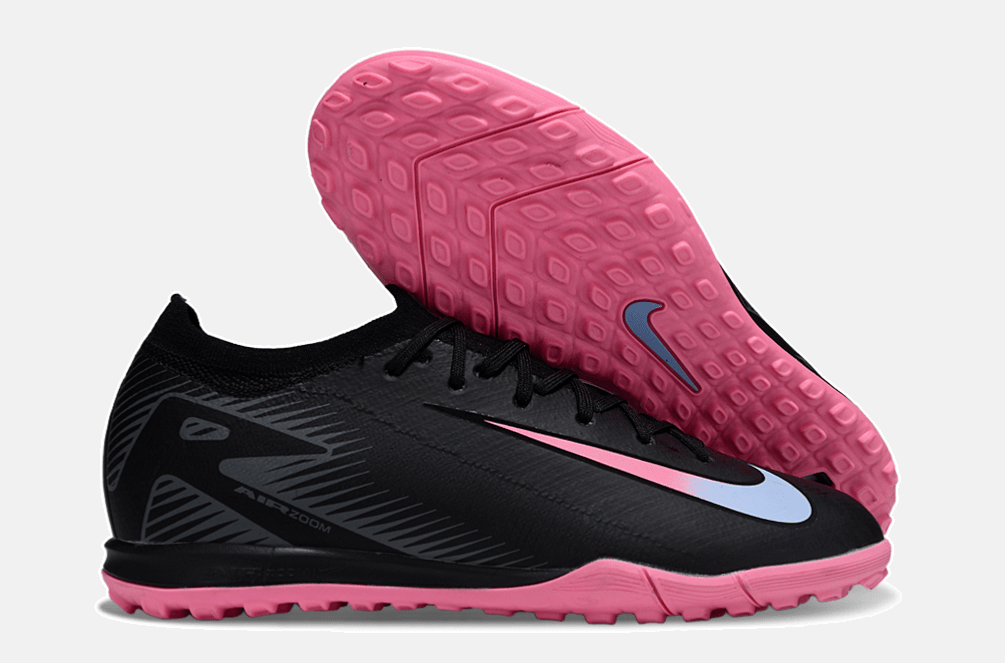 Chuteira Society Nike Air Zoom Mercurial Vapor 16 Elite TF - Preta e Rosa - Tevo Sports SPORT*