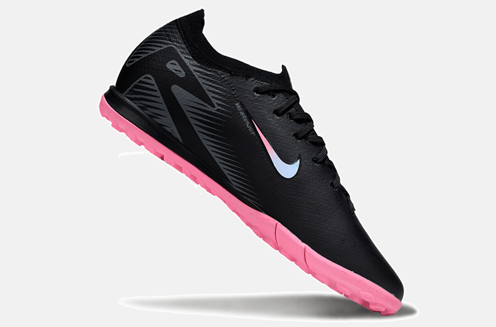 Chuteira Society Nike Air Zoom Mercurial Vapor 16 Elite TF - Preta e Rosa - Tevo Sports SPORT*
