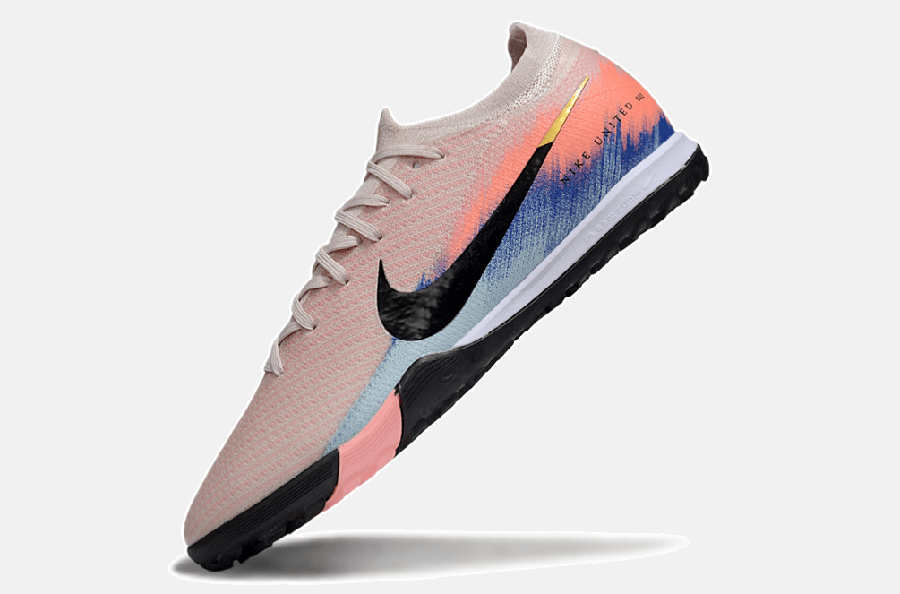 Chuteira Society Nike Air Zoom Mercurial Vapor 16 Elite TF - Rosa, Azul e Preta - United 02 Pack - Tevo Sports SPORT*