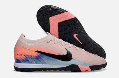 Chuteira Society Nike Air Zoom Mercurial Vapor 16 Elite TF - Rosa, Azul e Preta - United 02 Pack - Tevo Sports SPORT*